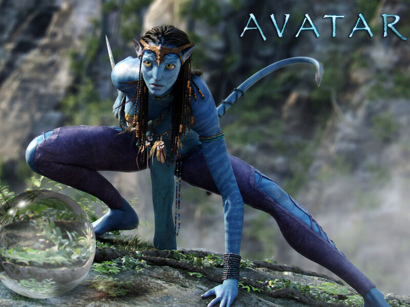 Avatar character in action pose