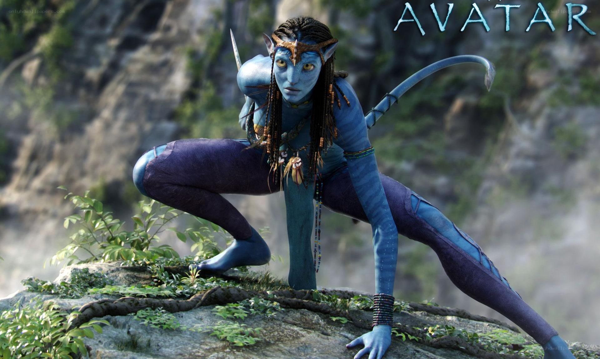 Avatar character in action pose
