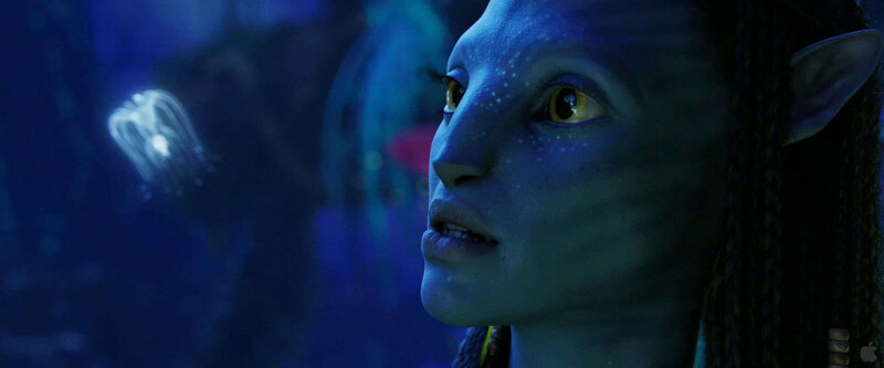 avatar character in blue light