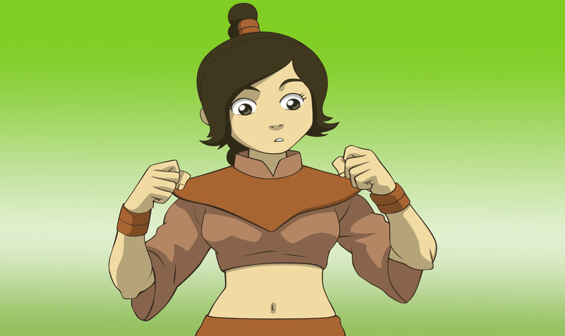 Avatar character in brown outfit