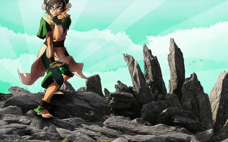 Avatar character on rocky terrain