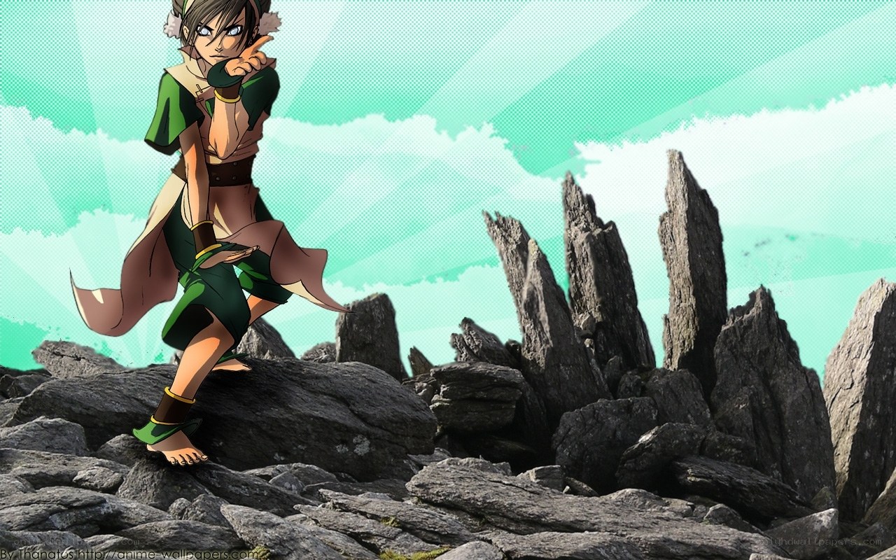 Avatar character on rocky terrain