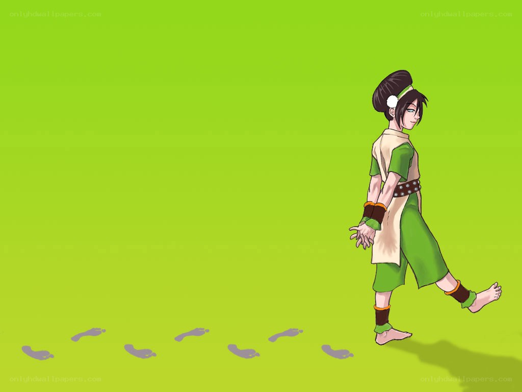 Avatar character walking on green