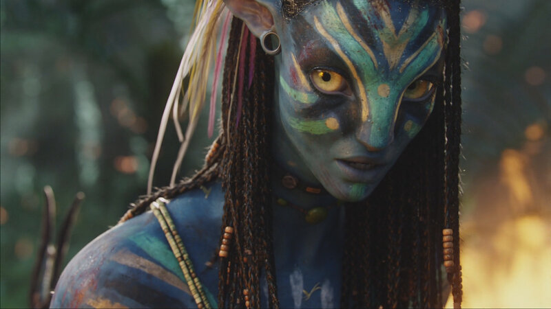 Avatar character with face paint