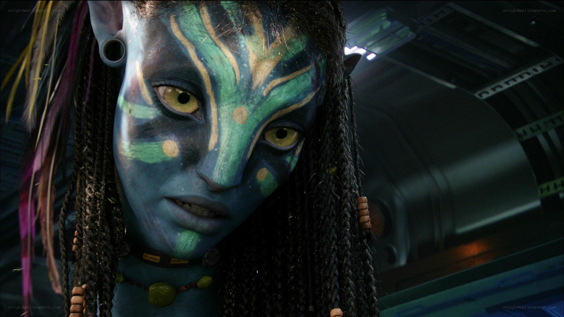 Avatar character with face paint