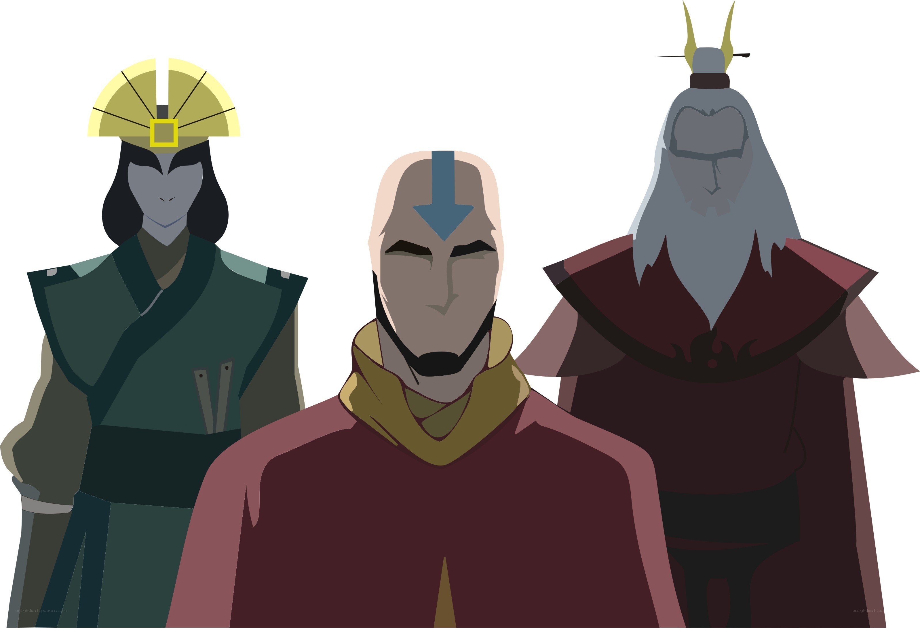 Avatar characters from the animated series