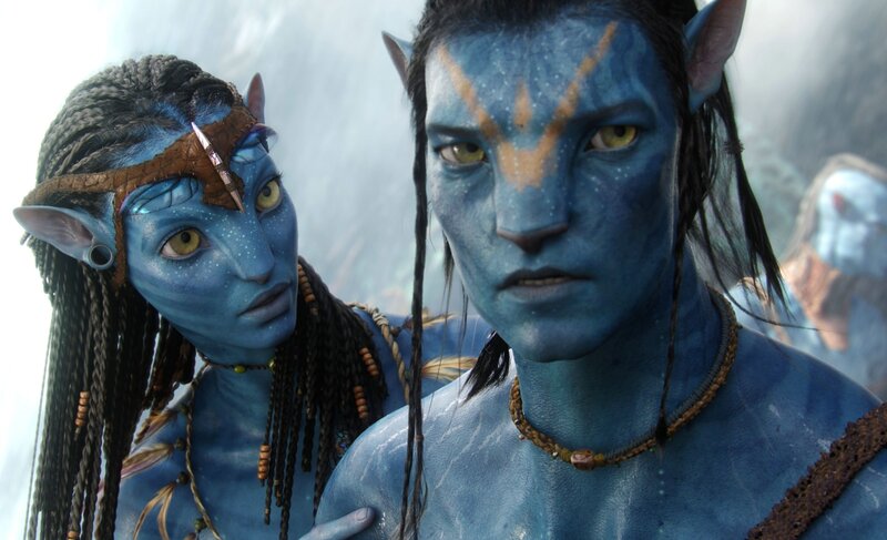 Avatar characters in a forest