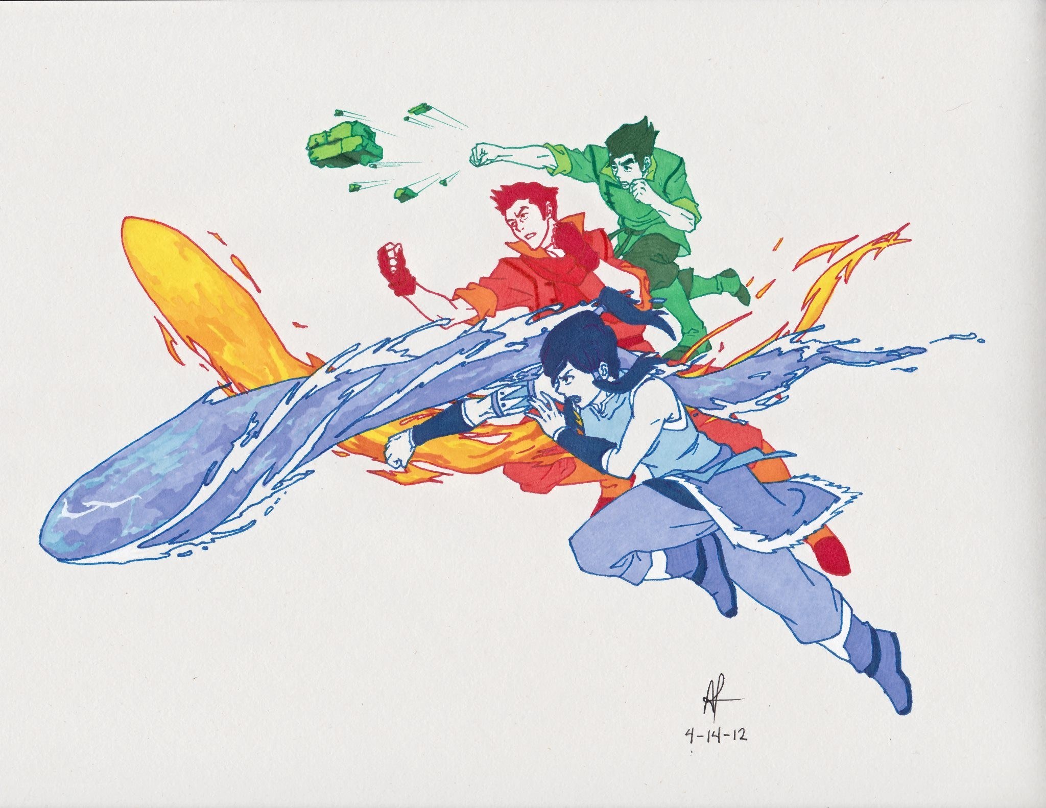 Avatar characters in action