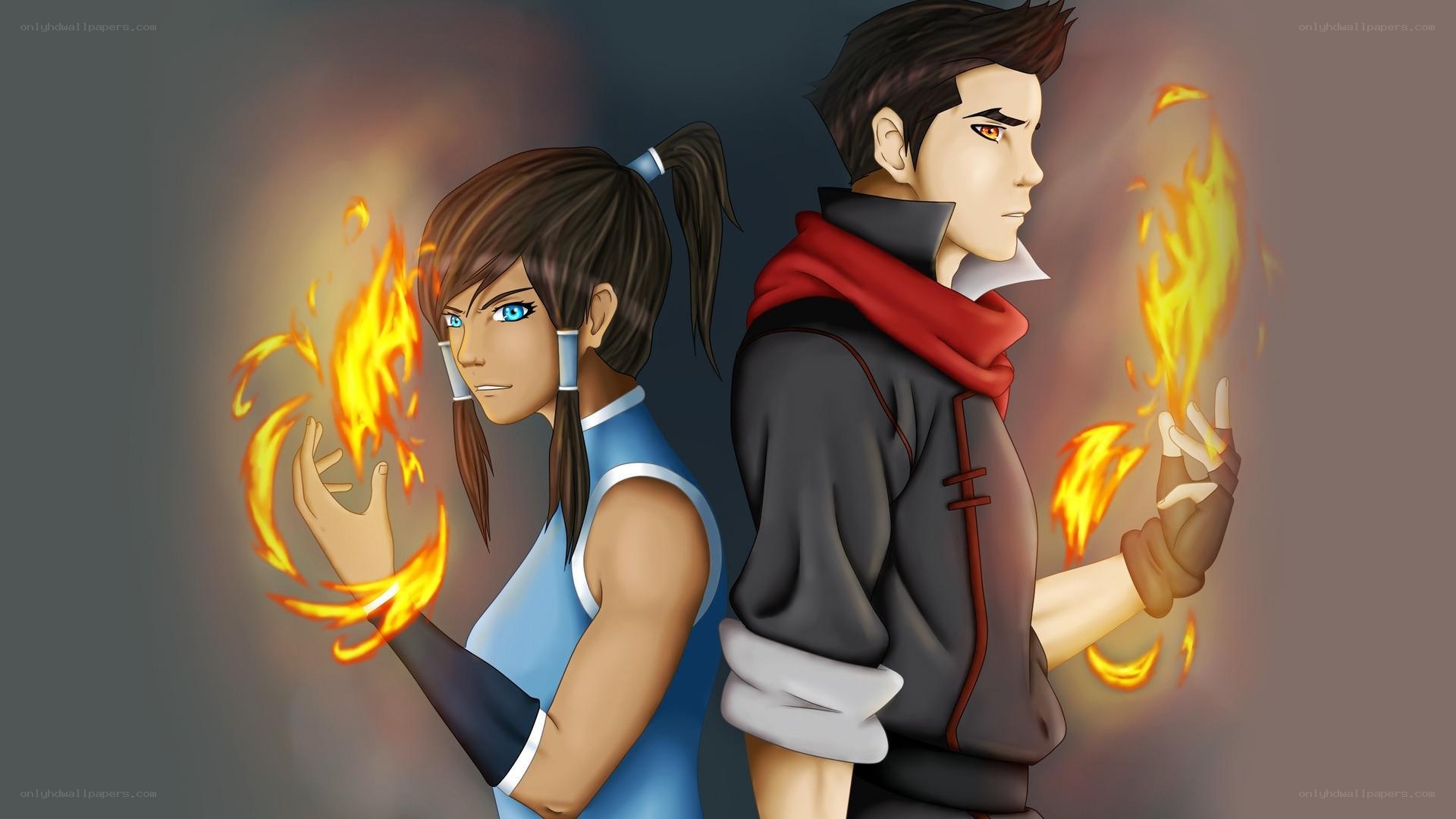 Avatar characters with fire