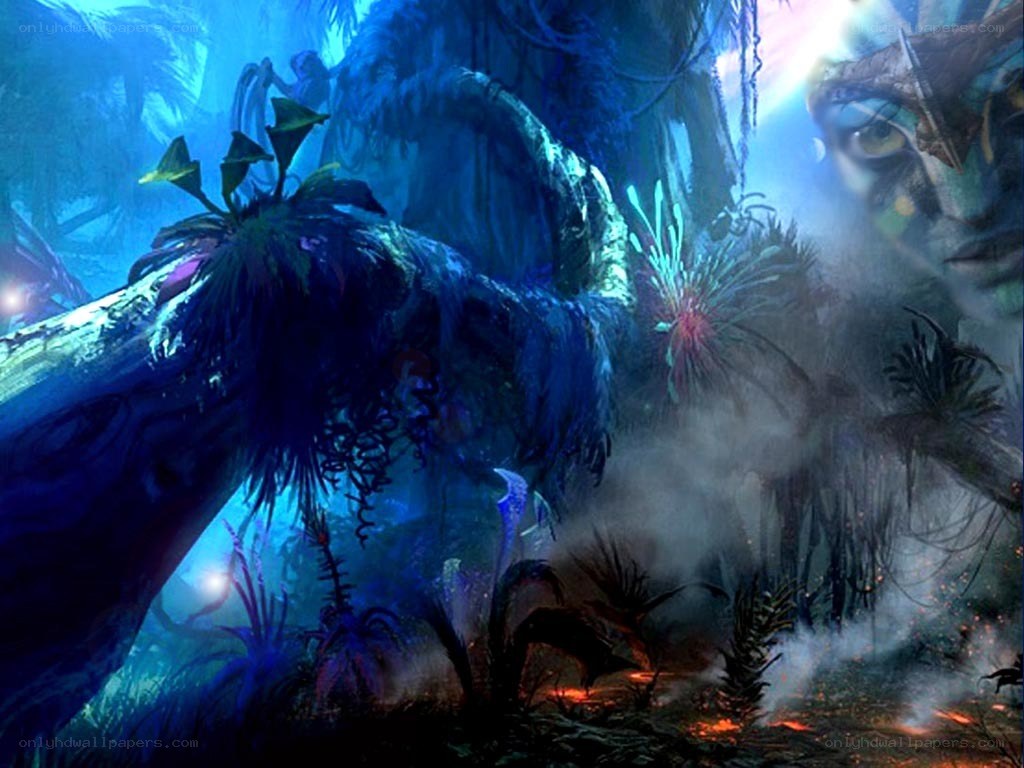 Avatar concept art jungle scene