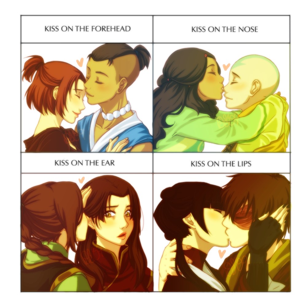 Avatar couples kissing