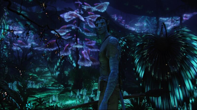 Avatar in a glowing forest