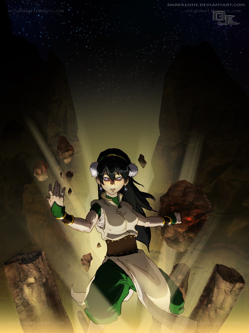 Avatar Korra in a cave