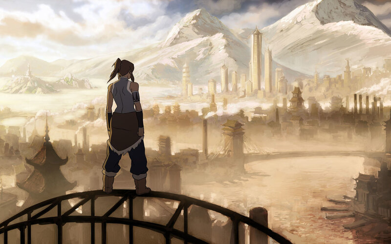 Avatar looks over city