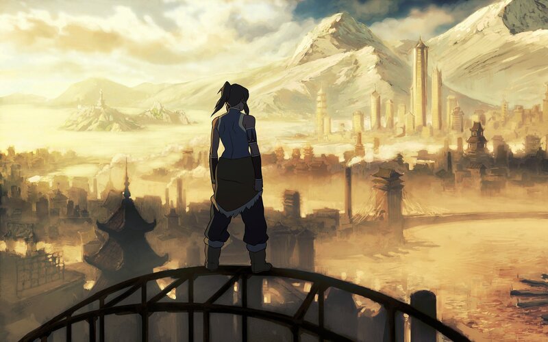 Avatar looks over city