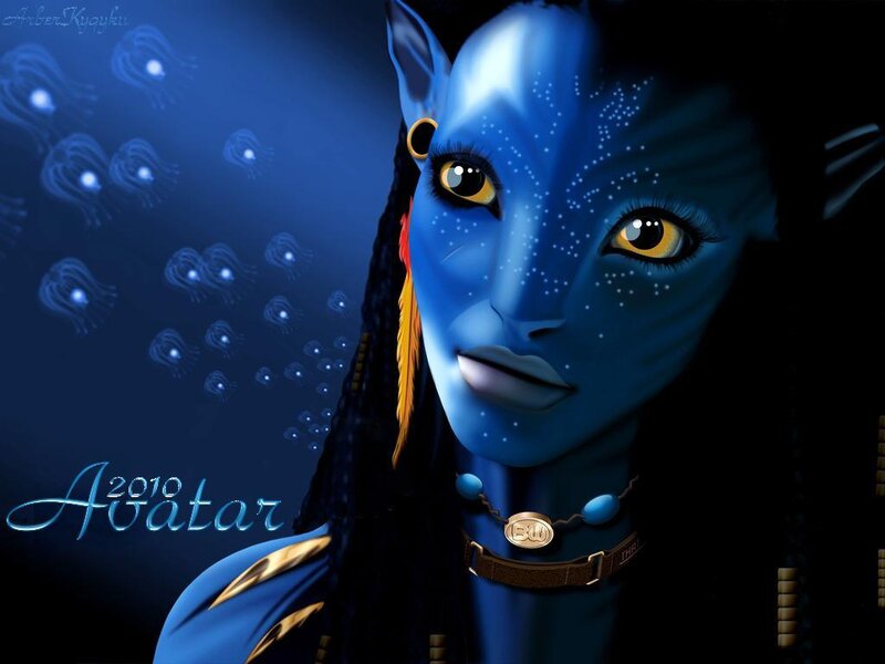 Avatar movie character portrait