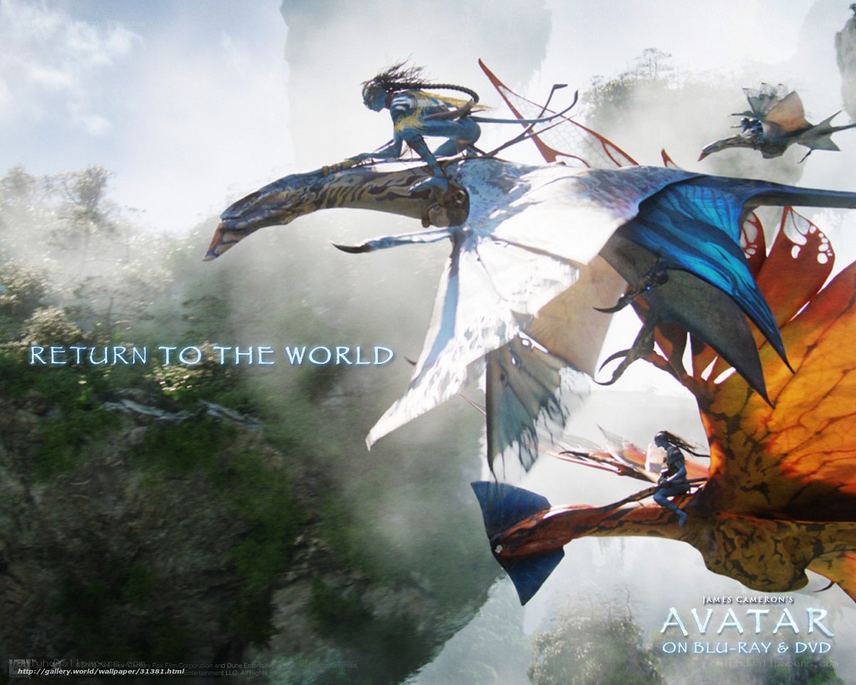 Avatar movie scene with banshees