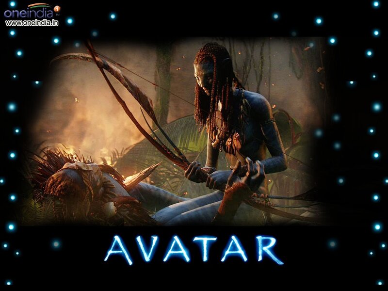 Avatar movie scene with bow