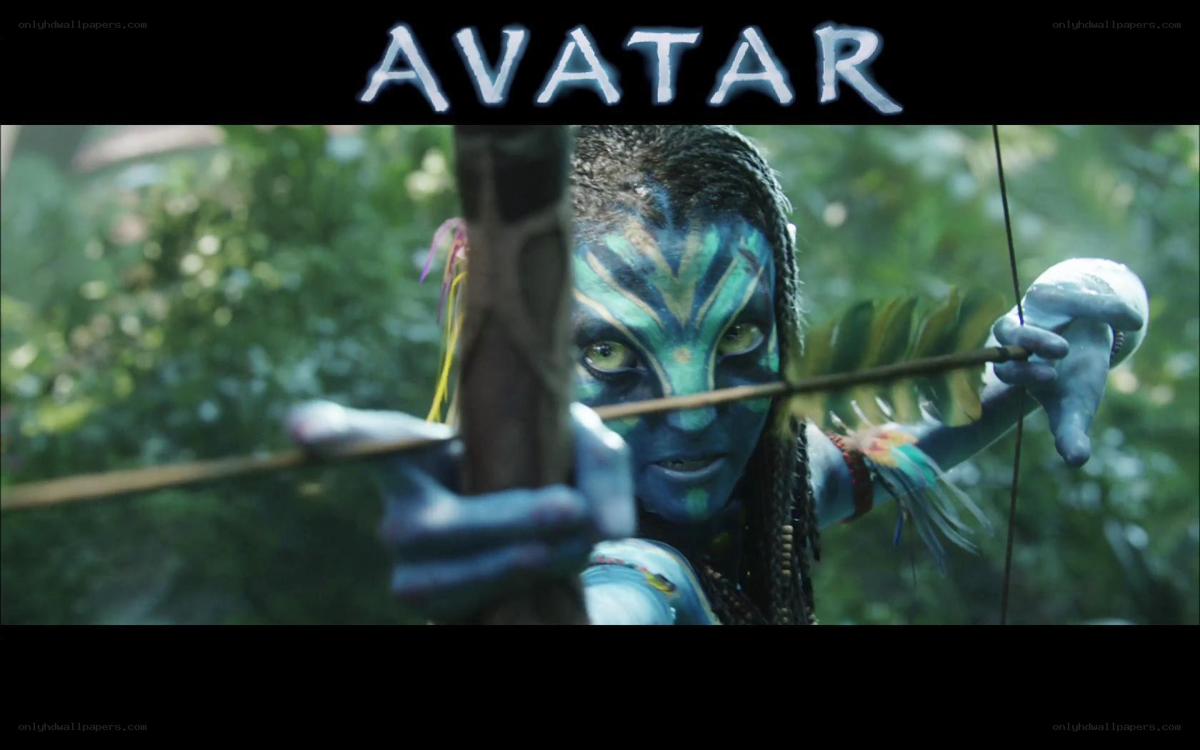 Avatar movie scene with bow