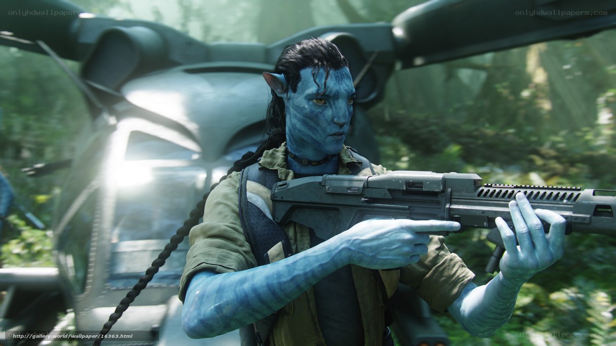 Avatar soldier in jungle