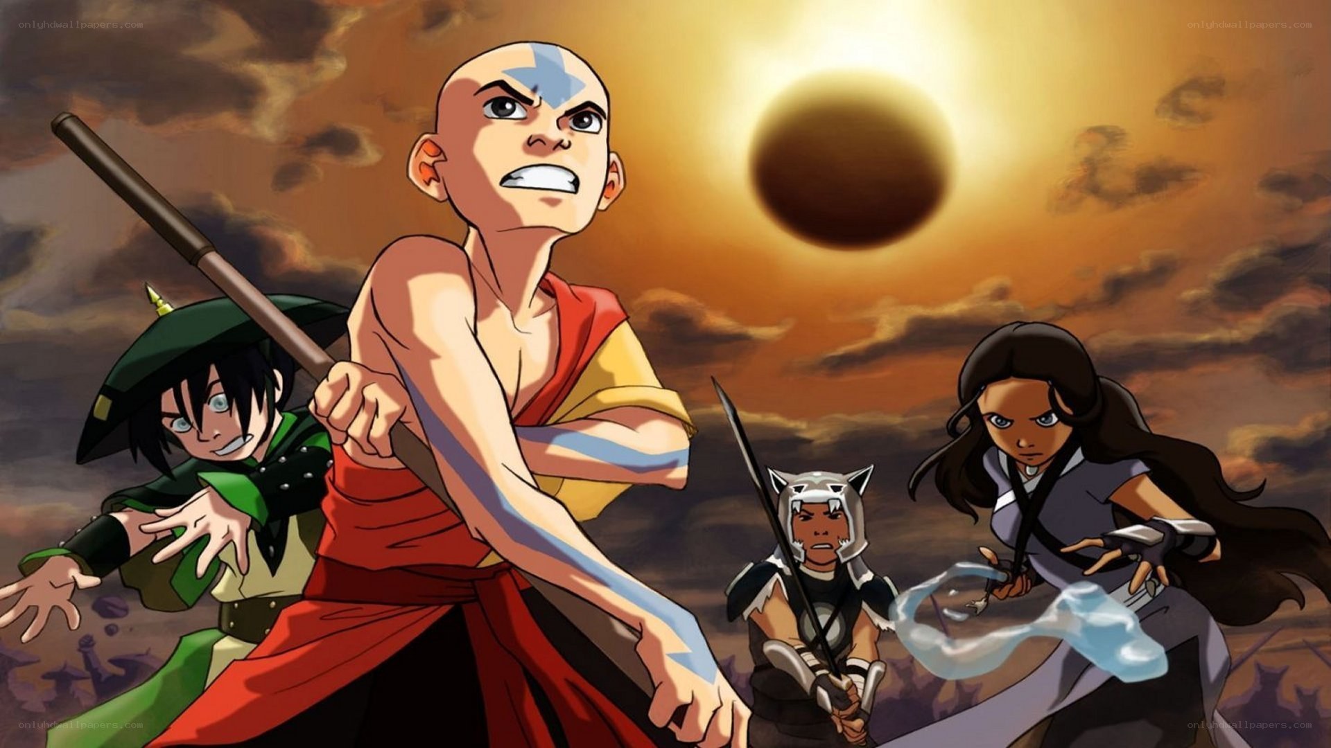 Avatar team in battle