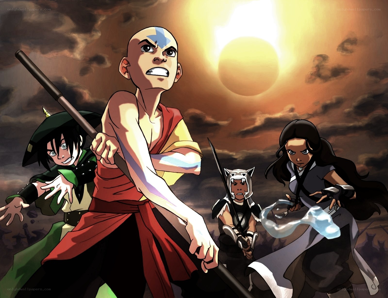 Avatar team in battle