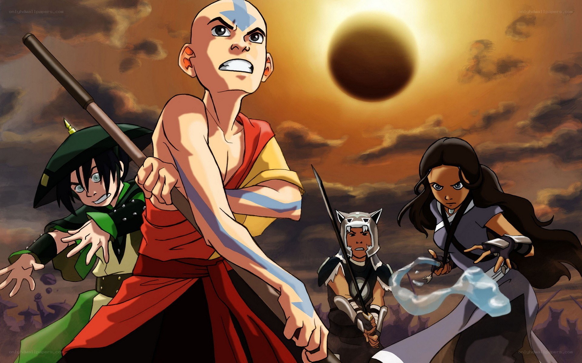 Avatar team in battle