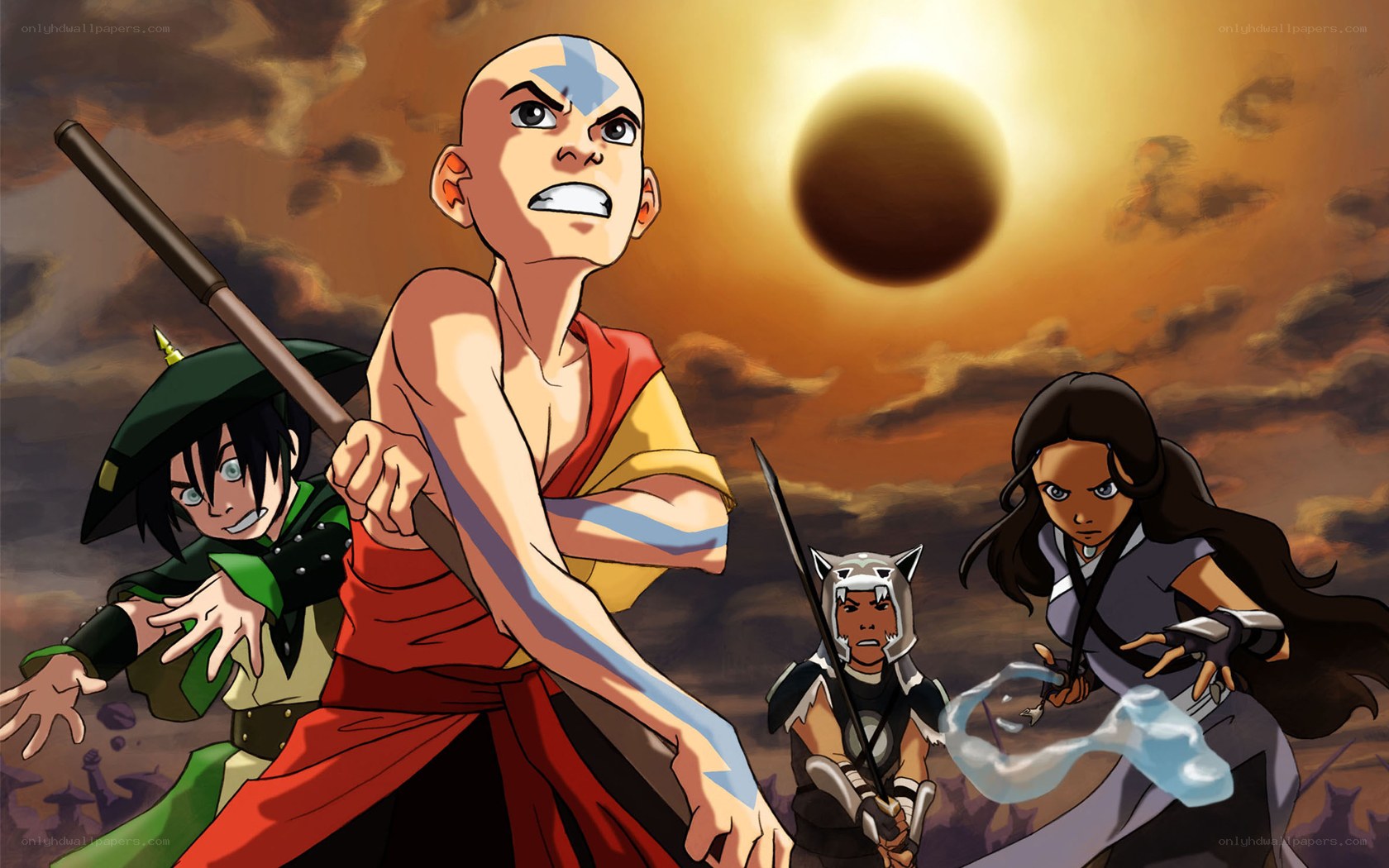 Avatar team in battle