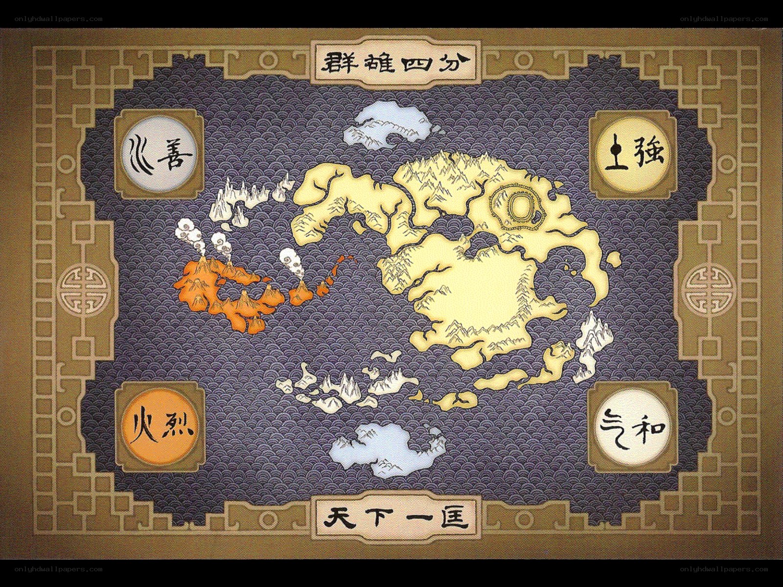 Avatar: The Last Airbender world map