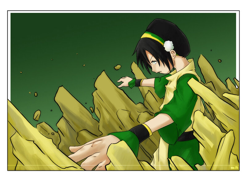 Avatar: Toph bending earth