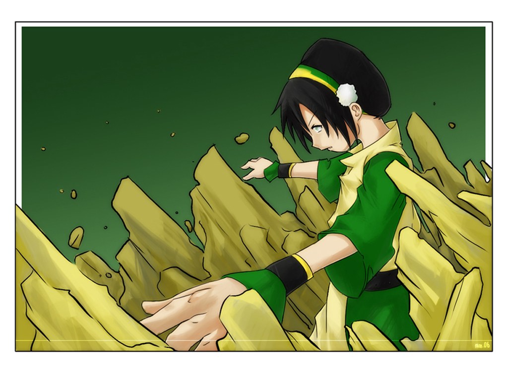 Avatar: Toph bending earth