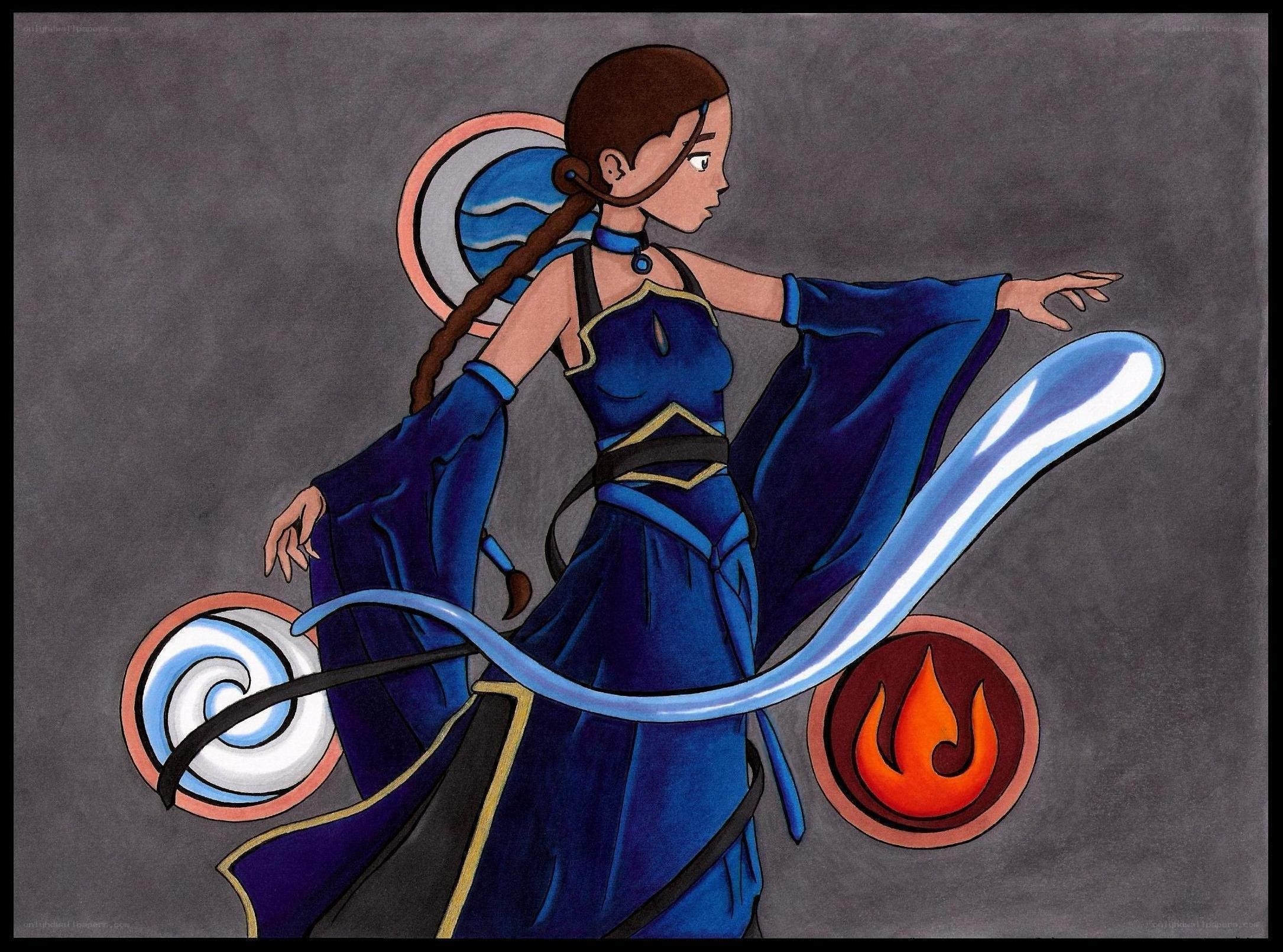 Avatar waterbender in action