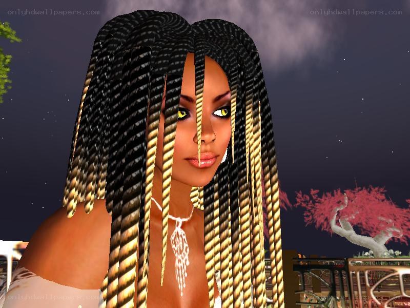 avatar with braided hair