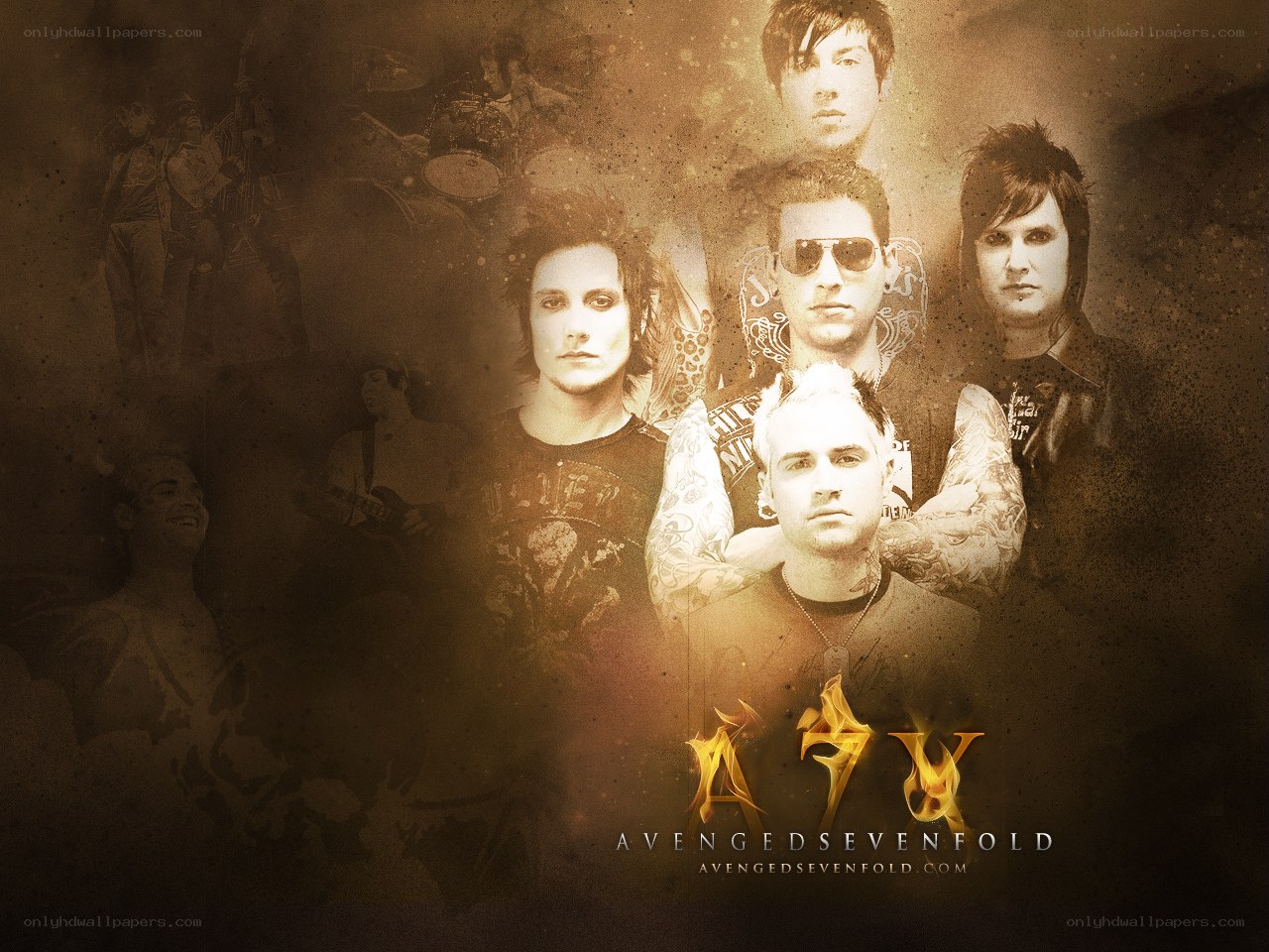 Avenged Sevenfold band collage