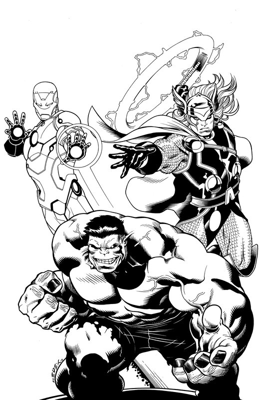 Avengers action panel