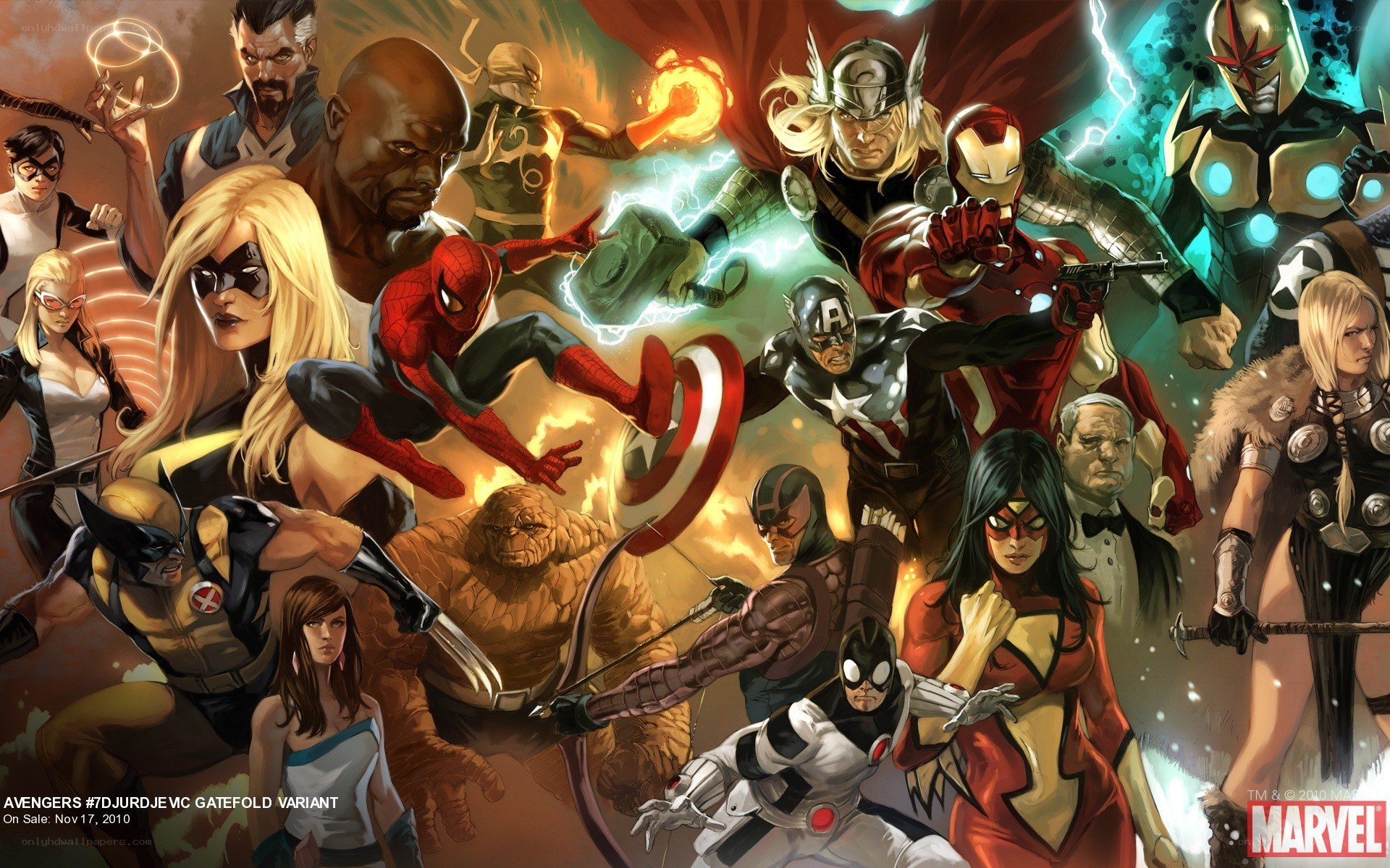 Avengers and allies in action