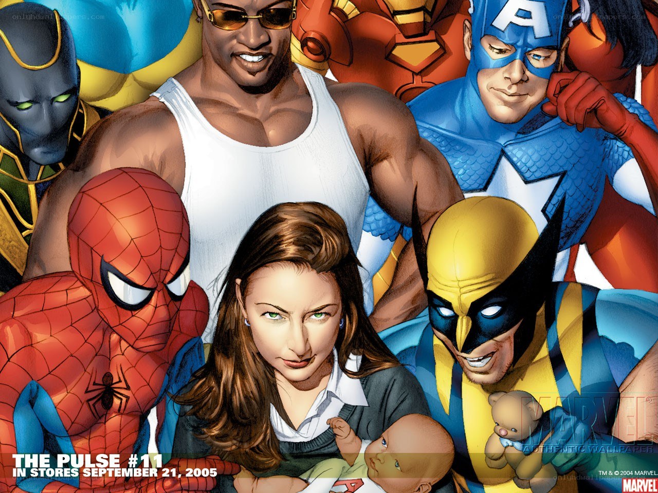Avengers and Spider-Man group