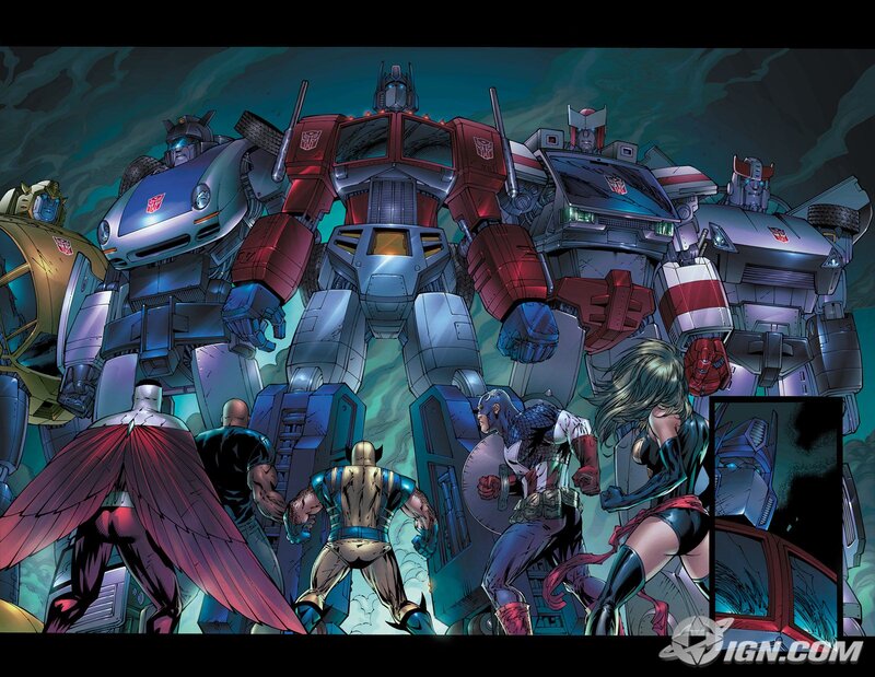 Avengers and Transformers team up