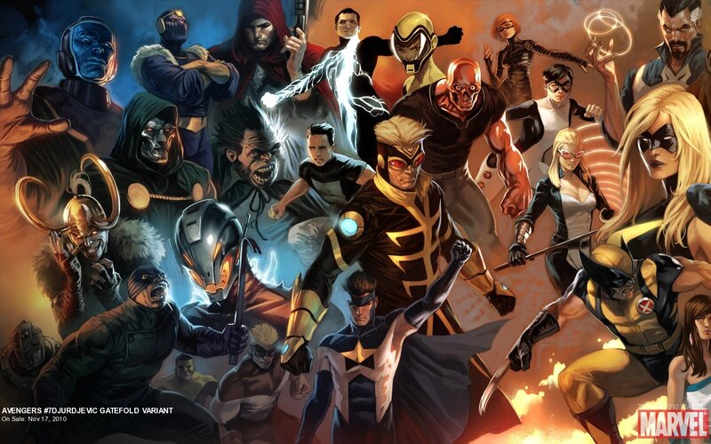 Avengers and villains group