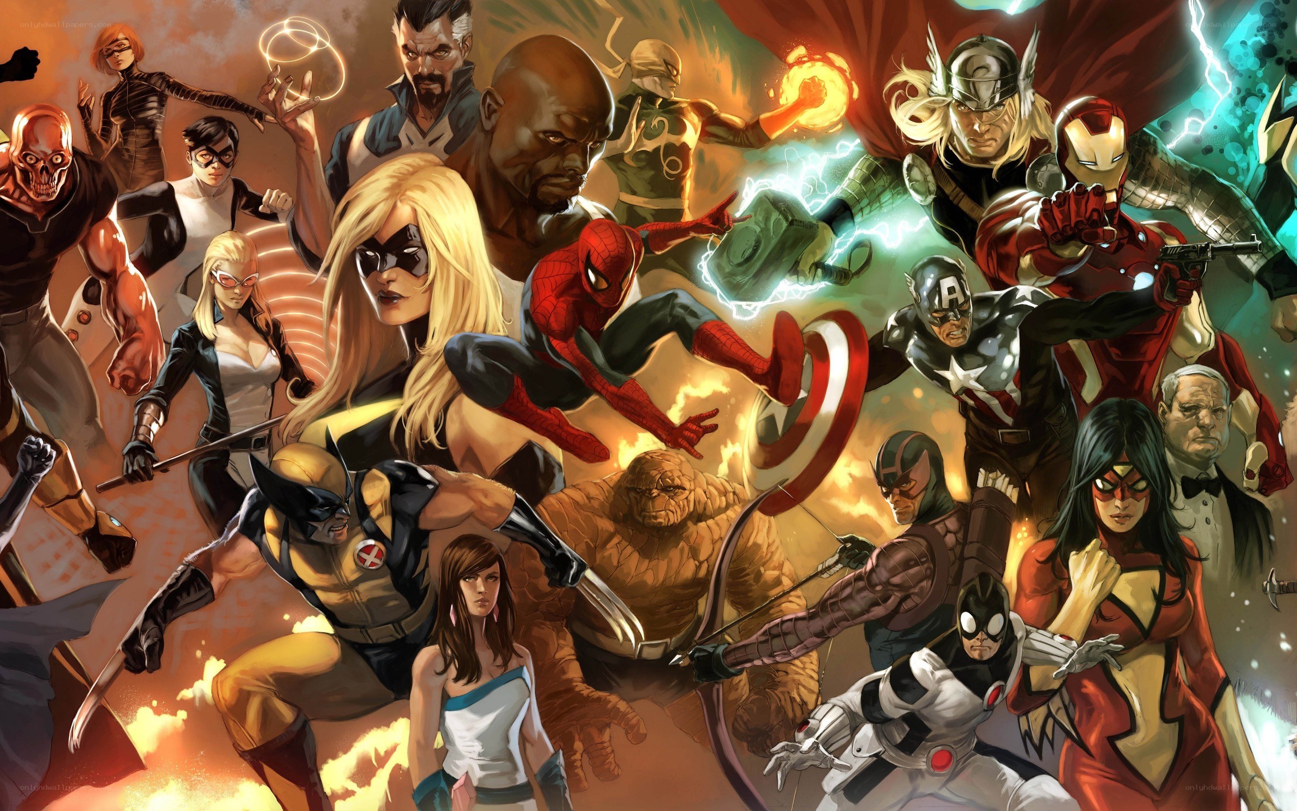 Avengers and X-Men team-up