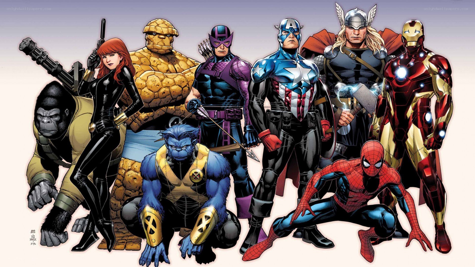 Avengers and X-Men team-up