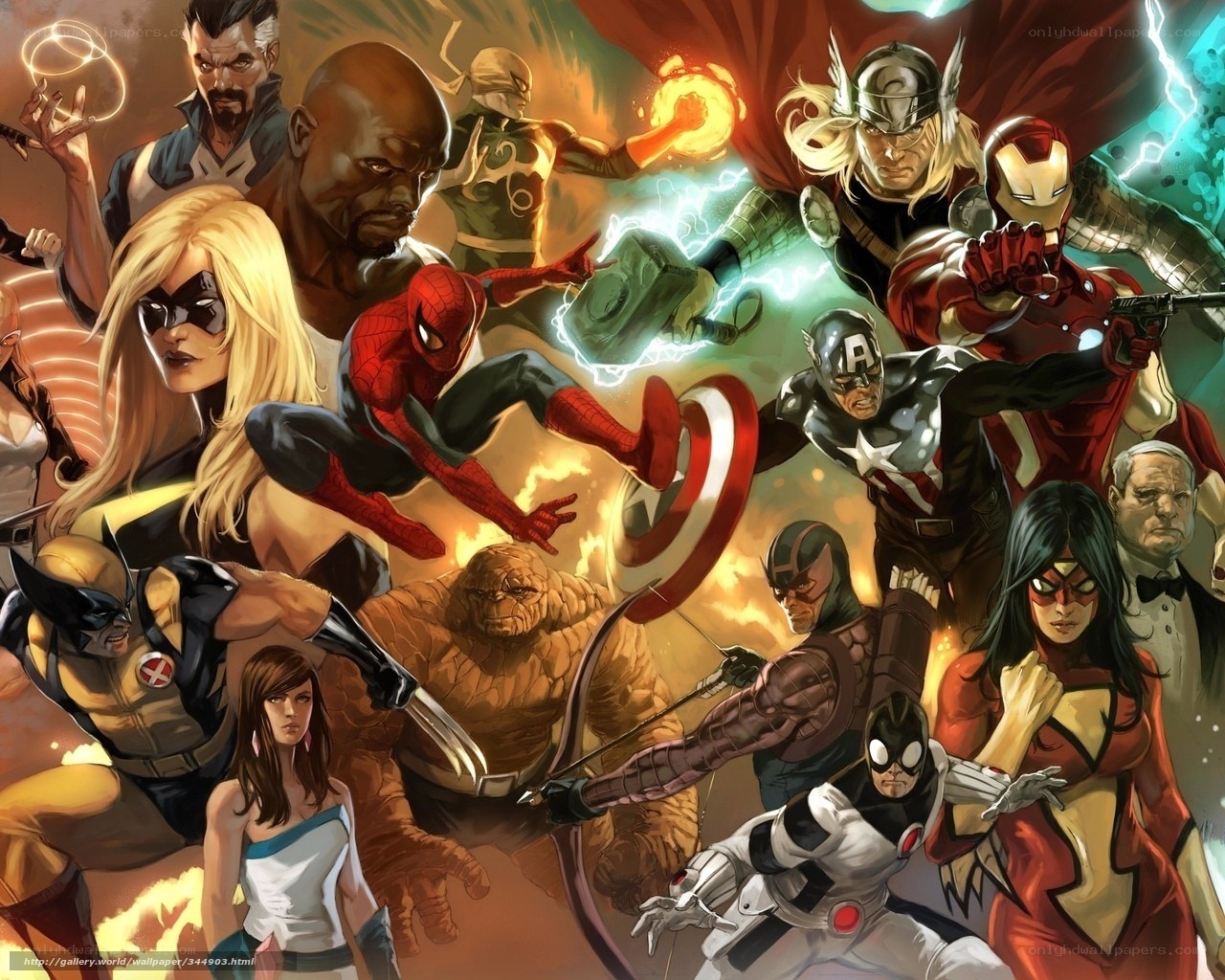 Avengers and X-Men team-up