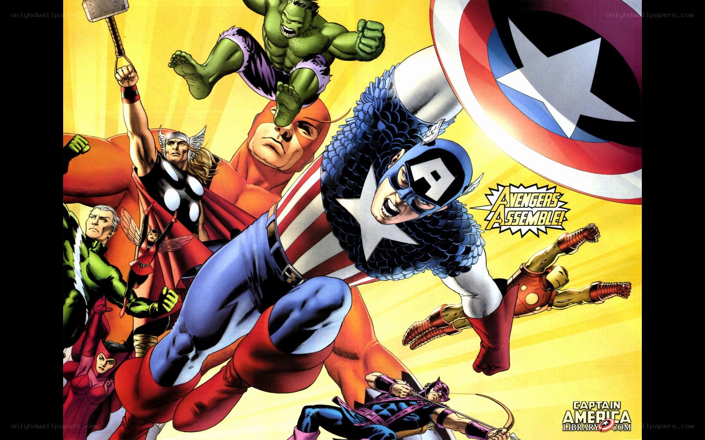 Avengers assemble comic art