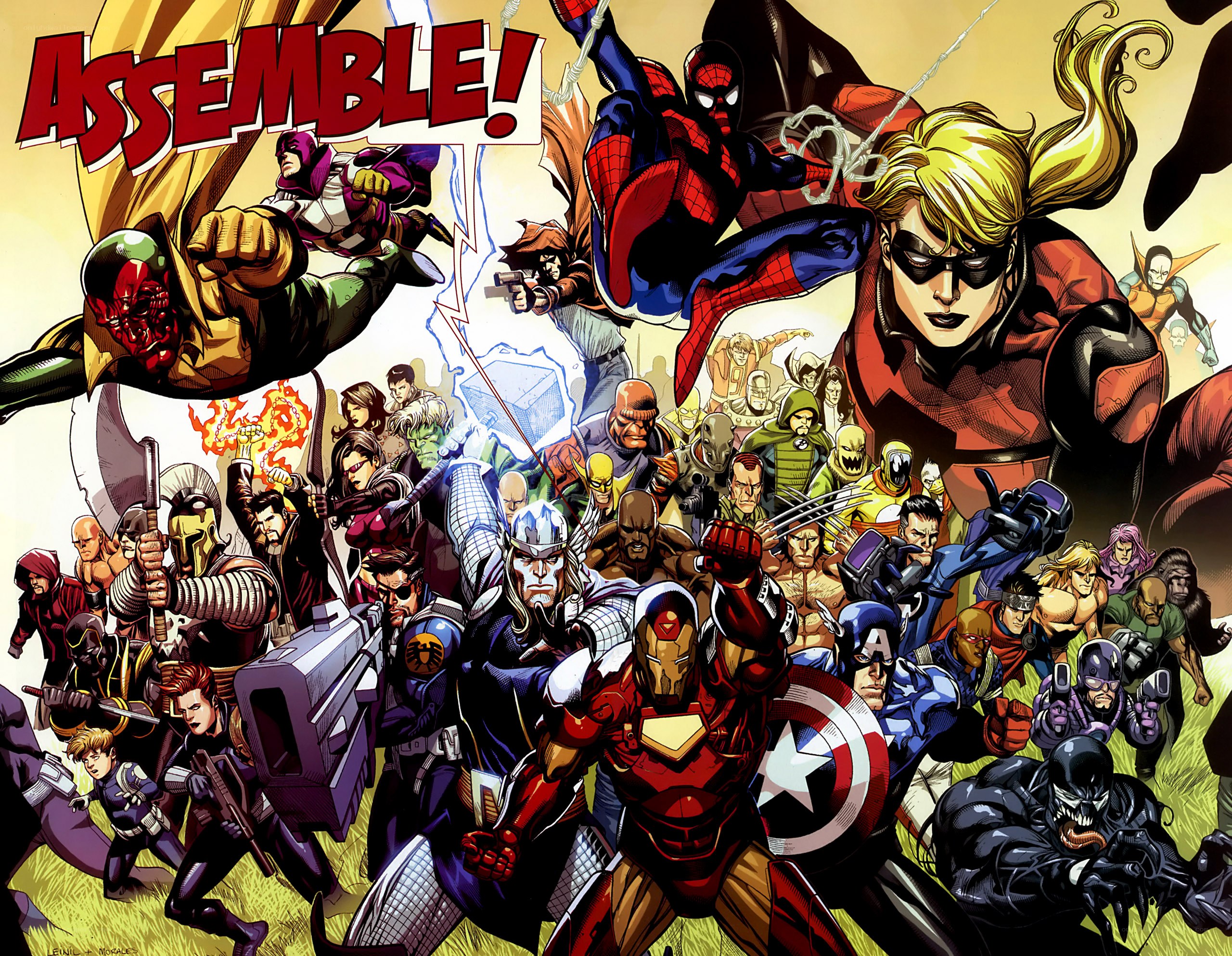 Avengers assemble comic art