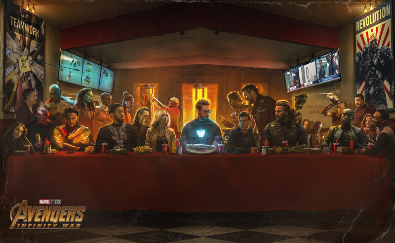 Avengers at a Table
