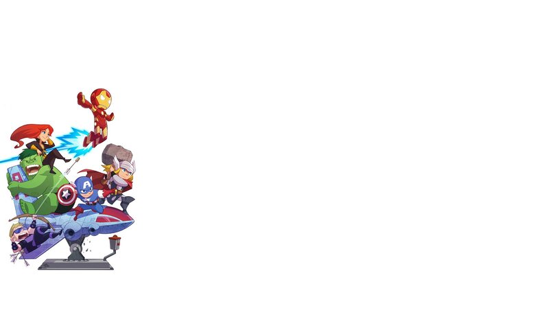 Avengers Characters — White