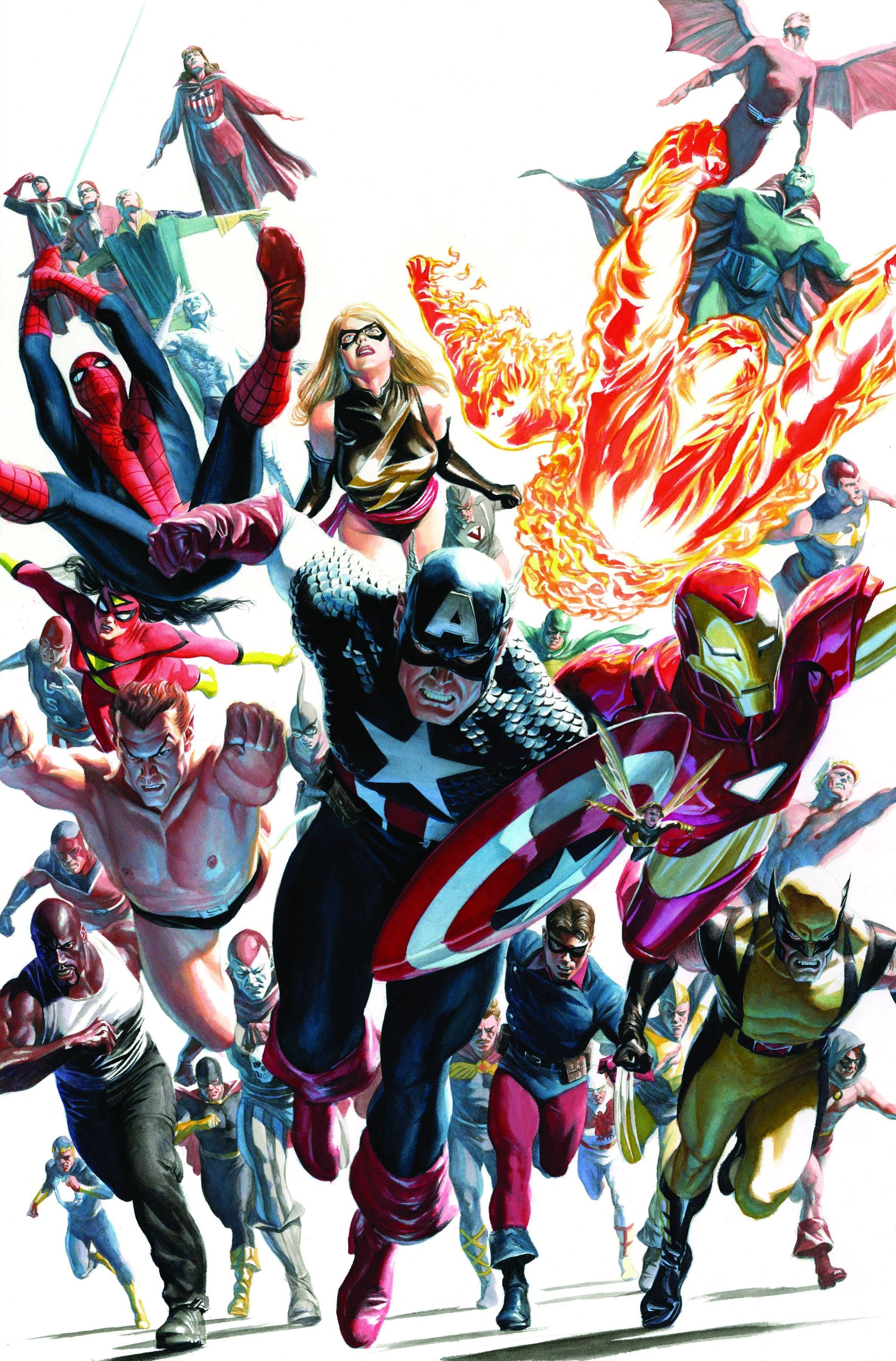 Avengers comic book cover art