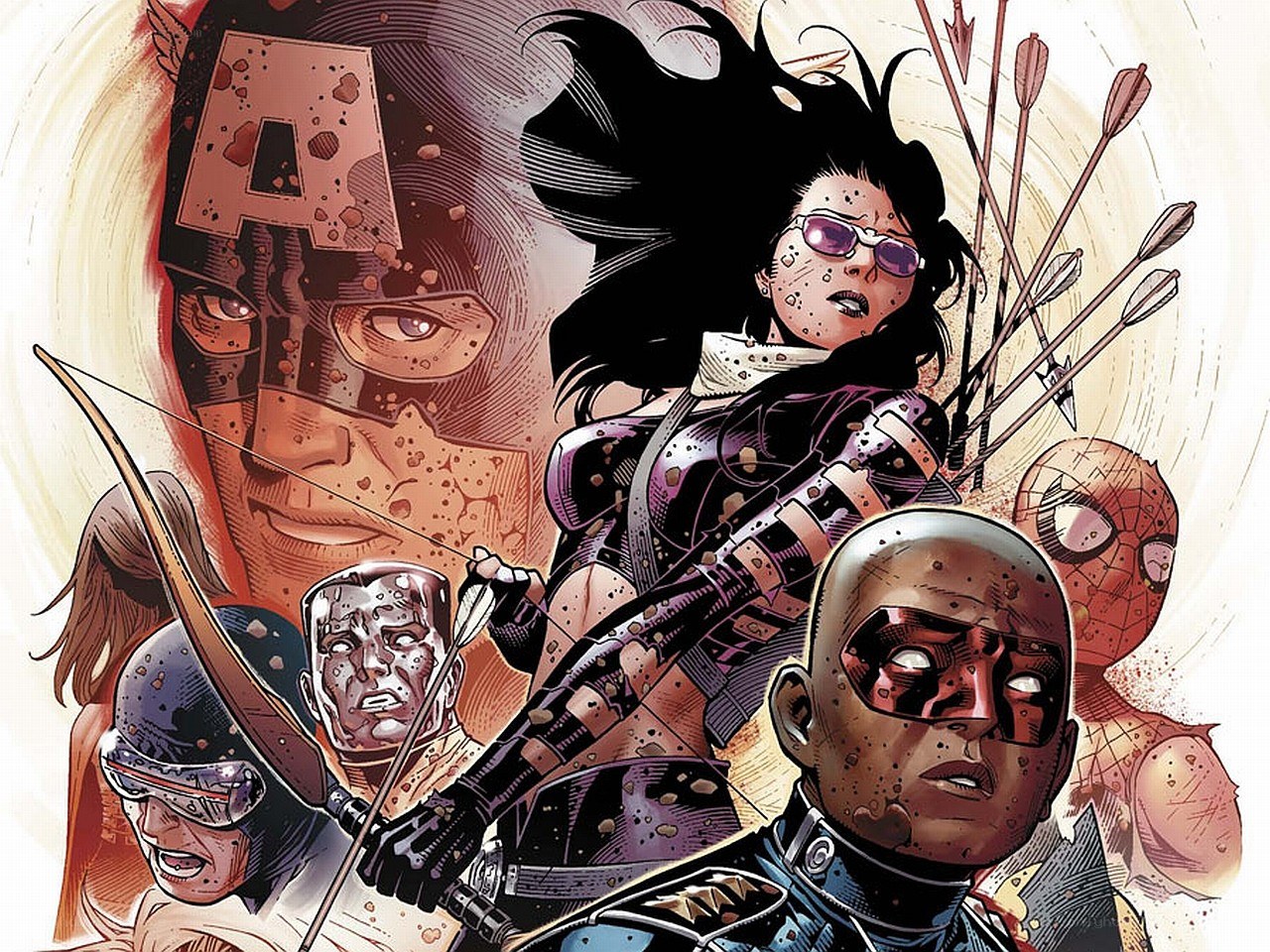 Avengers comic book cover art