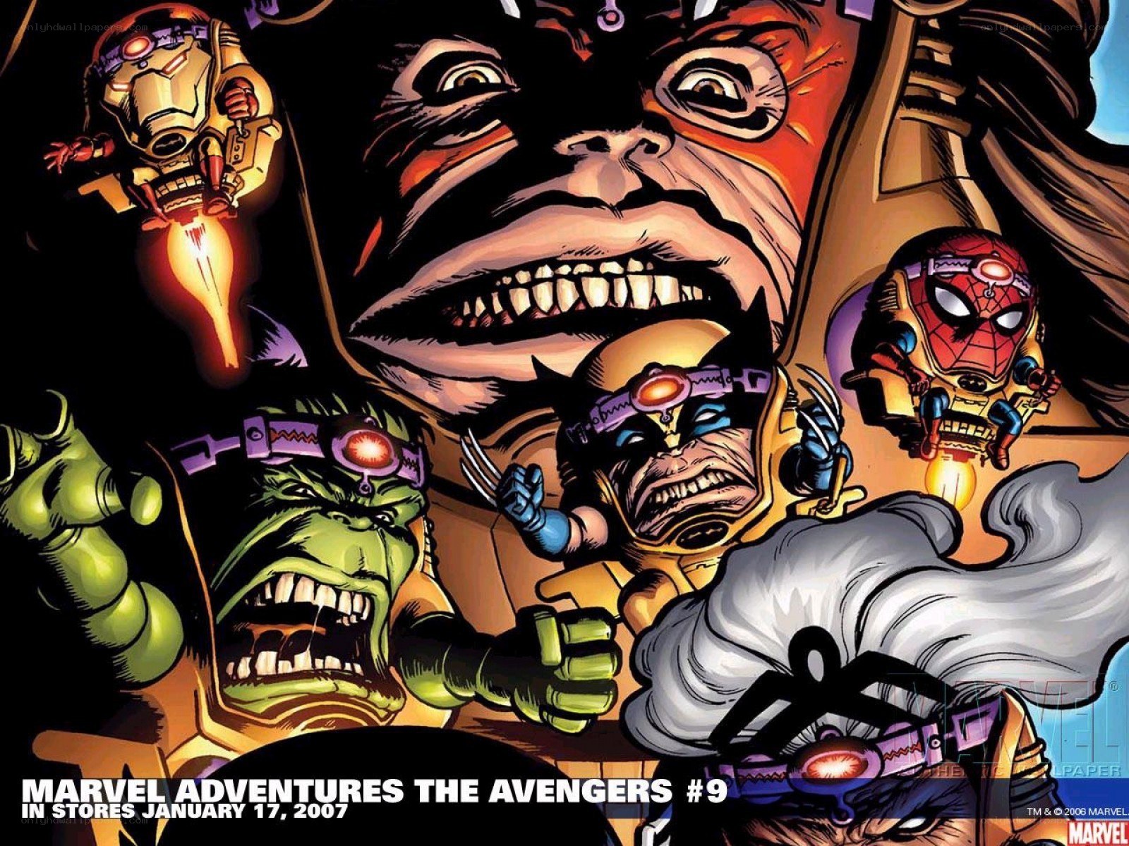 Avengers comic cover art