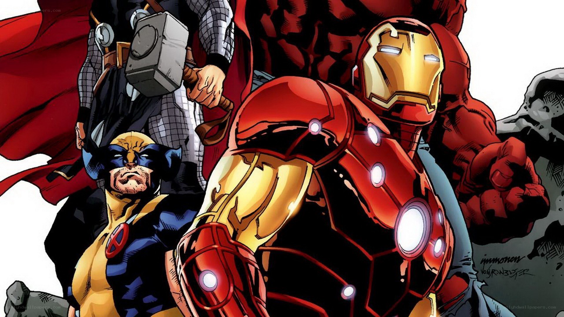 Avengers comic panel